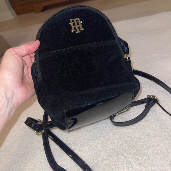 Tommy Hilfiger Bags Tommy Hilfiger Velvet Patent Leather Backpack Poshmark